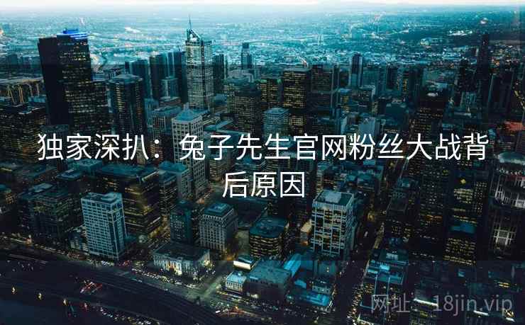 独家深扒：兔子先生官网粉丝大战背后原因